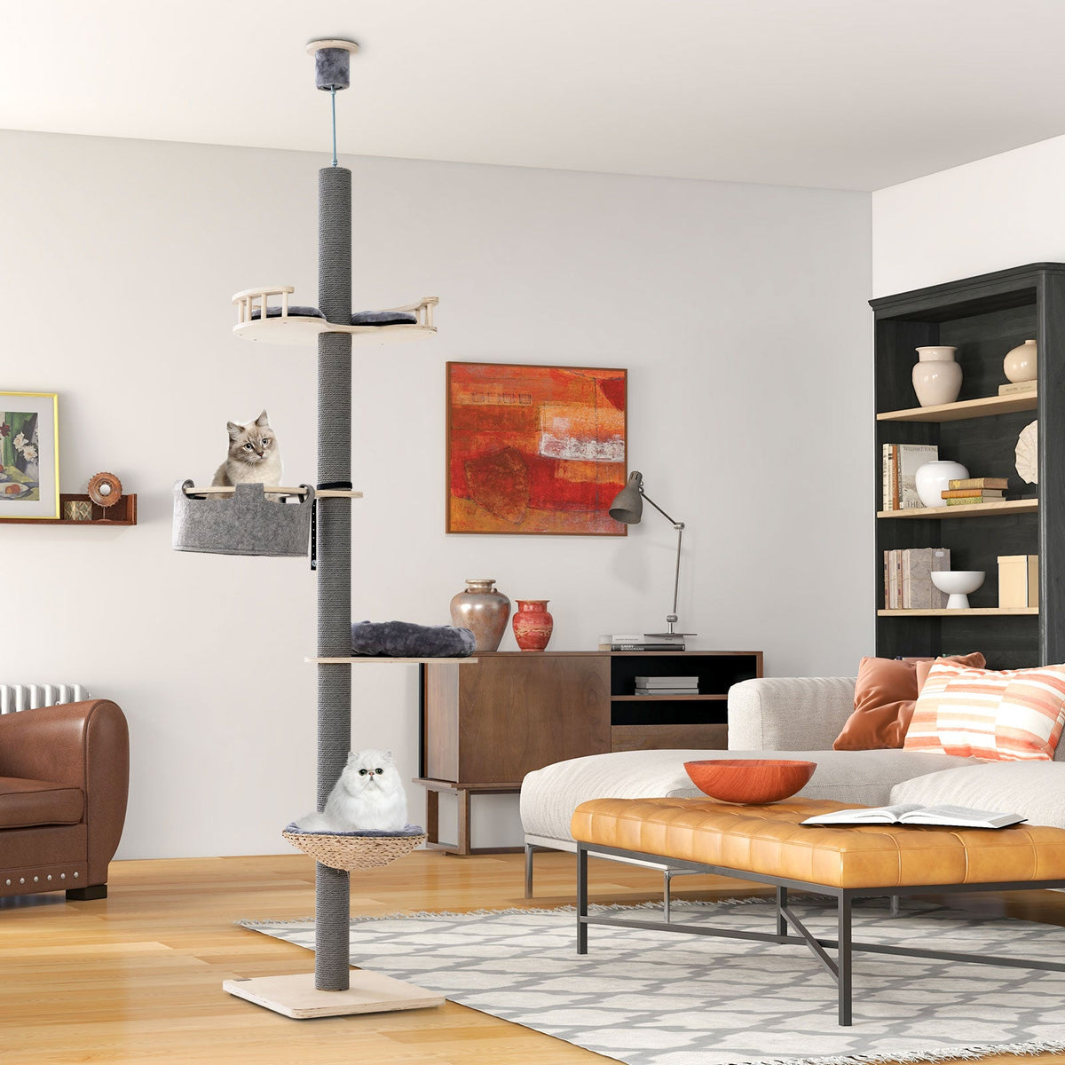 The Floor-to-Ceiling 5-Tier Cat Tower | House of Play