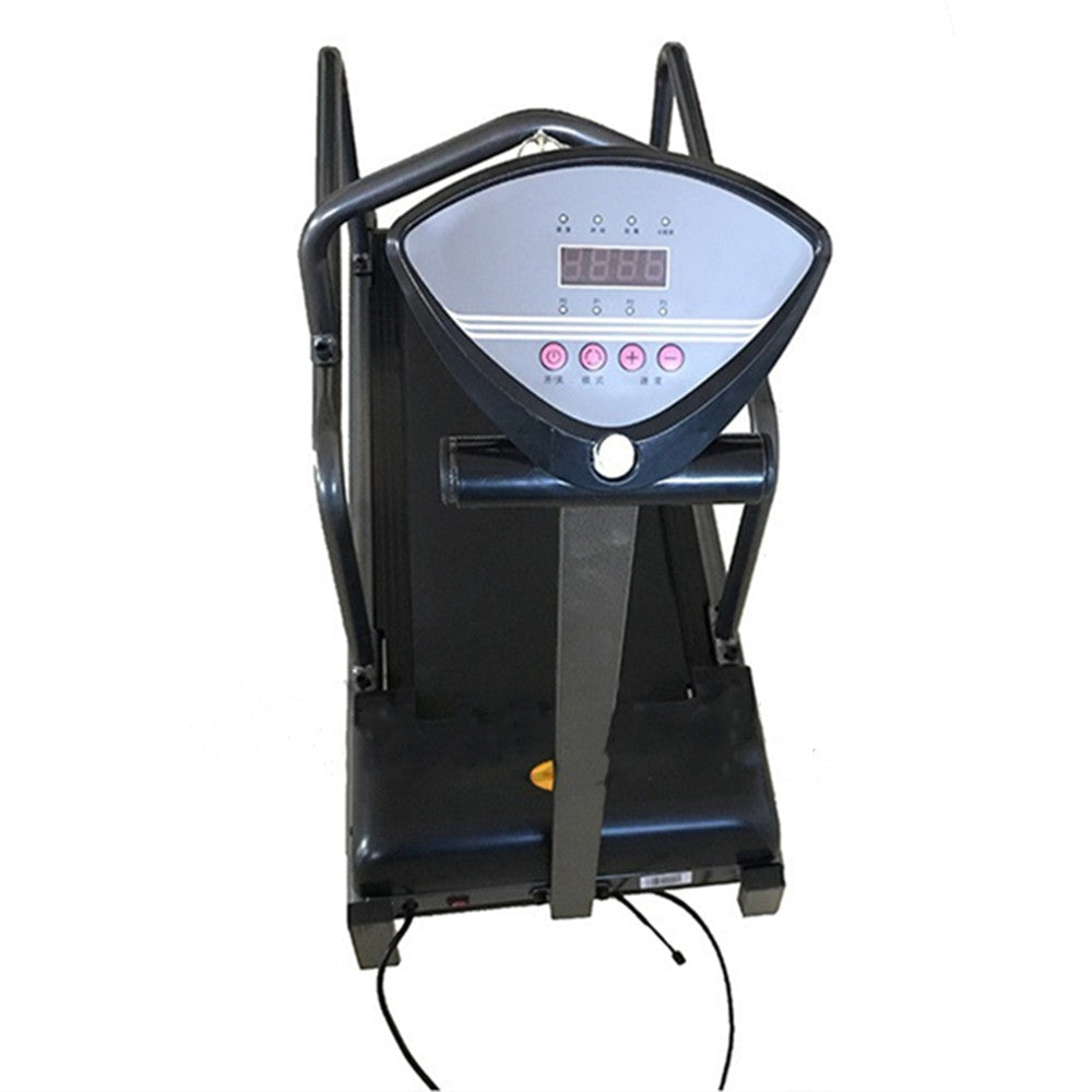 Treadmill with digital display on a white background