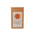 Brown package with a label on a white background