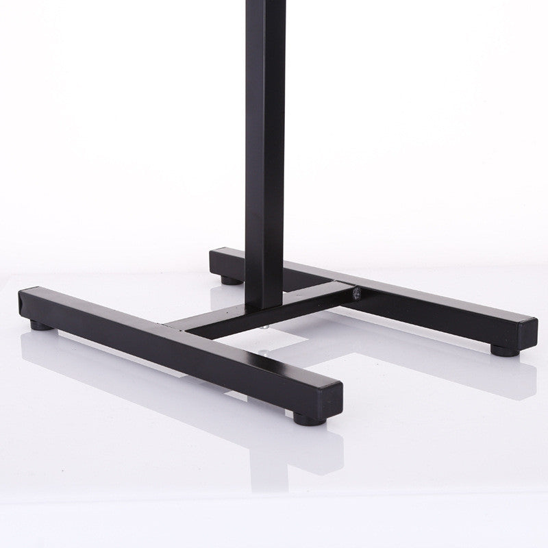 Black metal stand on a white background
