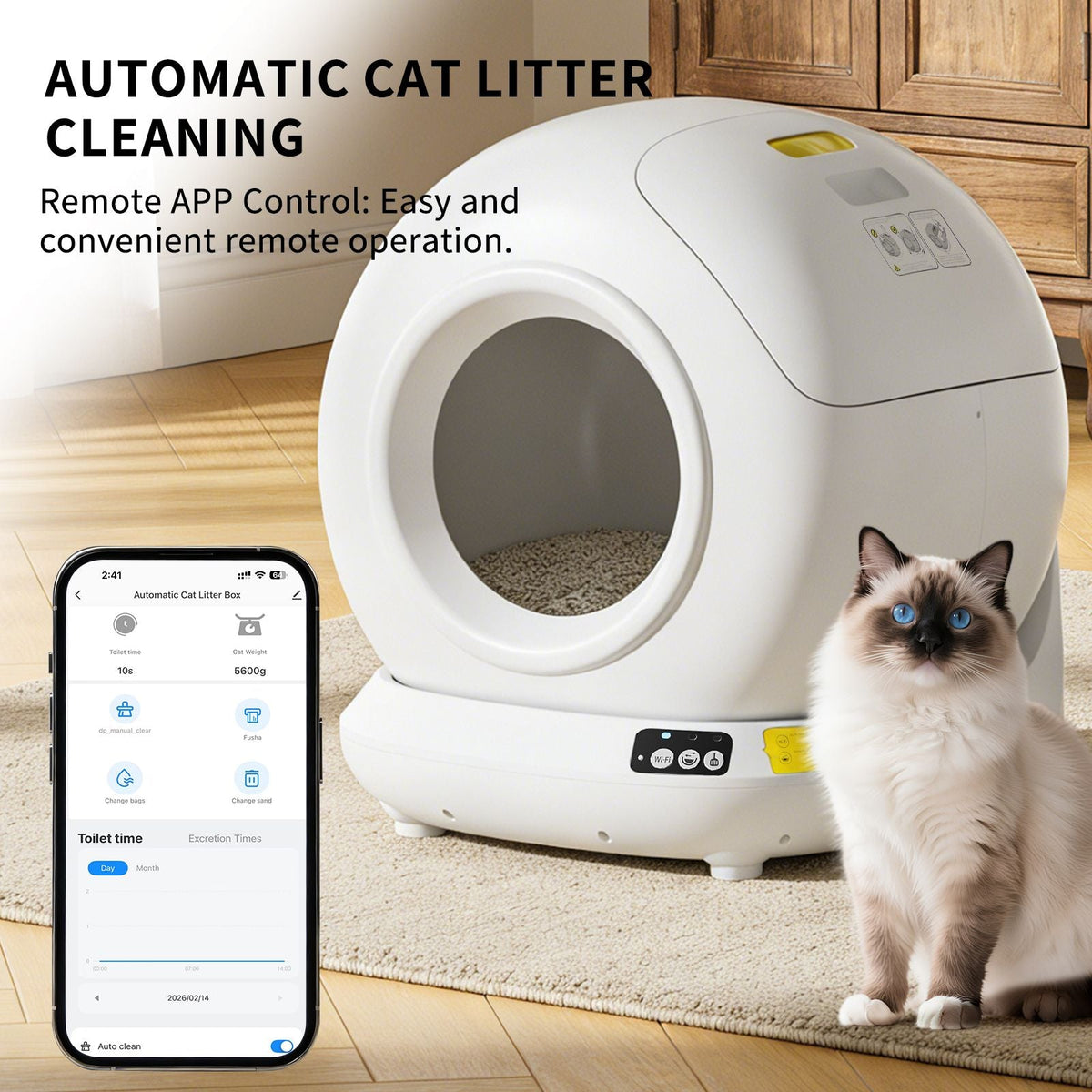 Self-Cleaning Automatic Cat Litter Sanctuary 