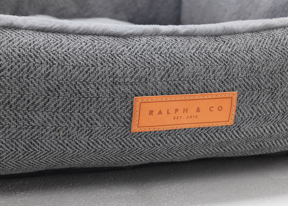 The Balmoral Luxury Herringbone Bolster Nest Bed | House of Terra