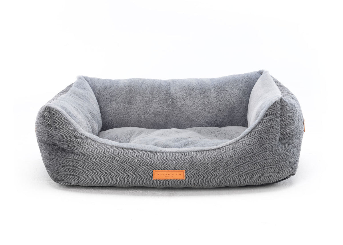 The Balmoral Luxury Herringbone Bolster Nest Bed | House of Terra