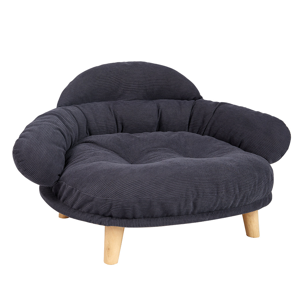 Pawz Elevated Pet Dog Cat Sofa Bed Couch XL Size Grey-0
