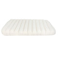 Pawz XL Size Orthopedic Dog Bed with Sherpa Plush Removable Cover in White-0