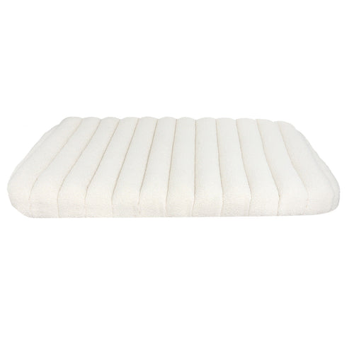 Pawz XL Size Orthopedic Dog Bed with Sherpa Plush Removable Cover in White-0