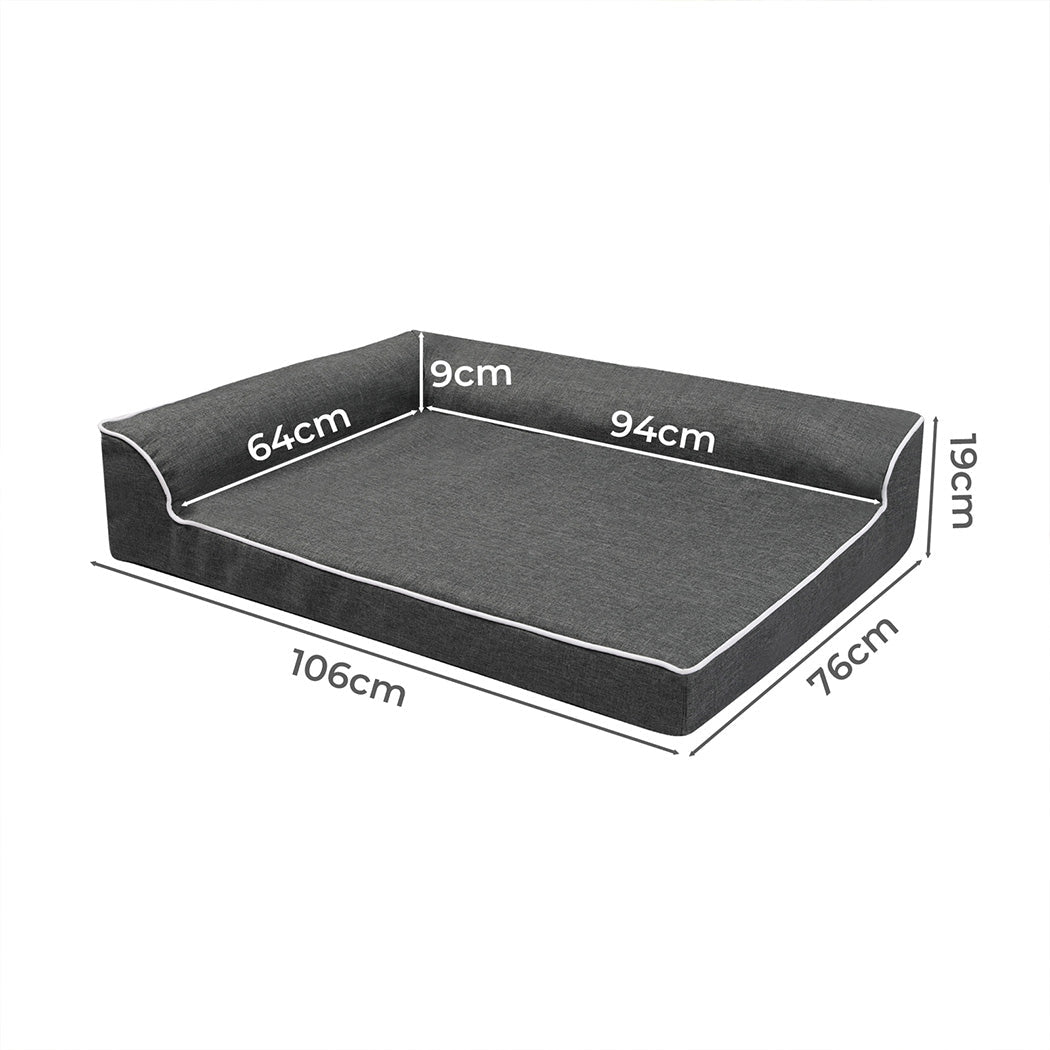 Pawz Orthopedic Dog Bed XL Grey-1
