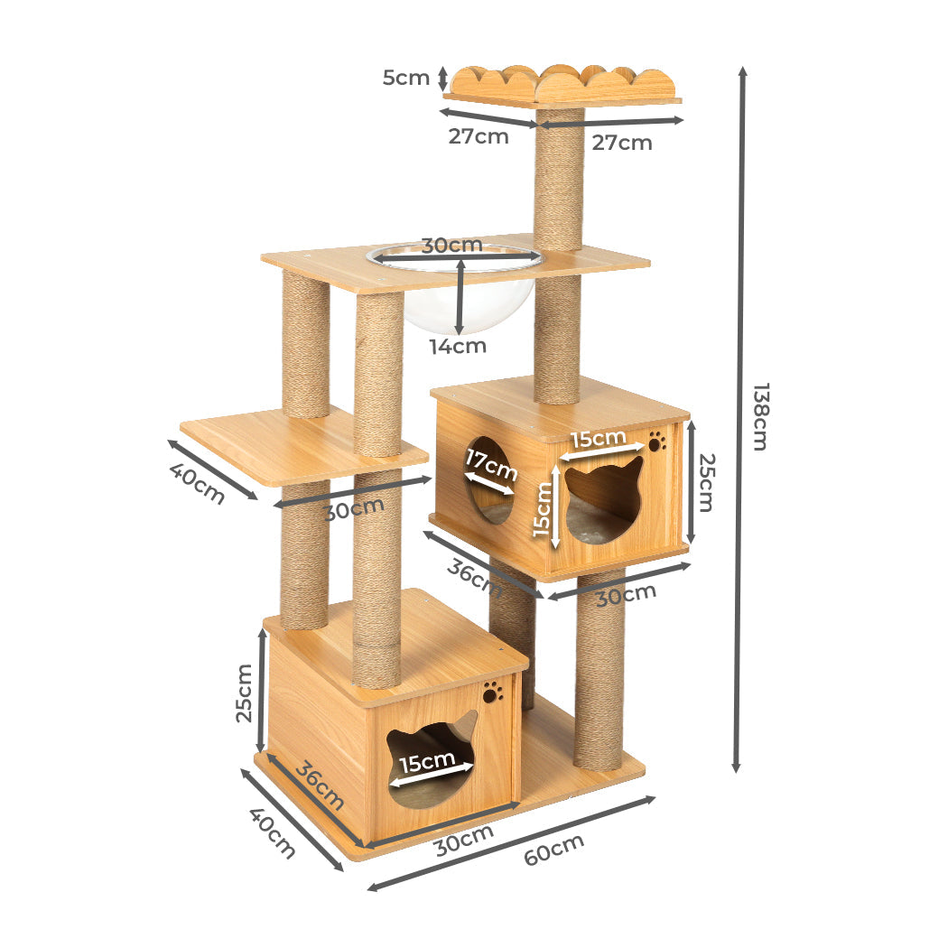 PaWz Cat Tree Scratching Post Scratcher-1