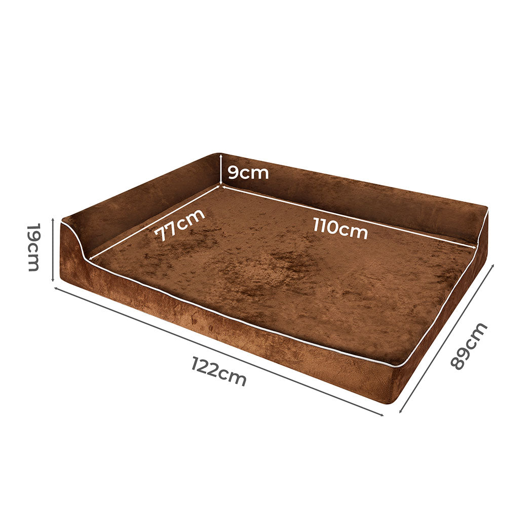 Pawz Orthopedic Dog Bed XXL Coffee-1