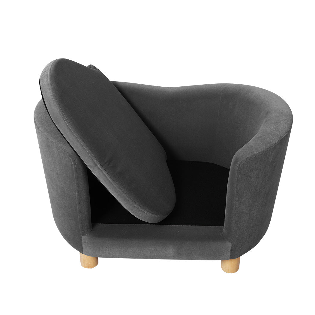 PaWz Luxury Elevated Sofa Anti-slip Grey-2