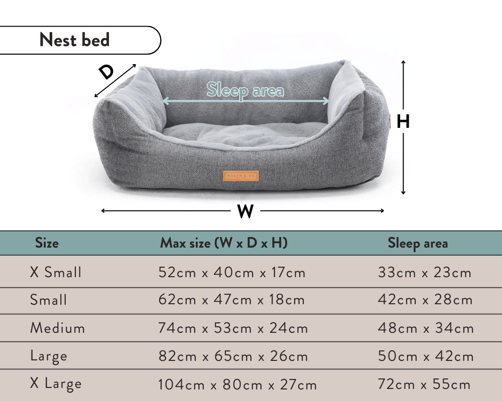 The Kensington Luxury Houndstooth Bolster Nest Bed | House of Terra