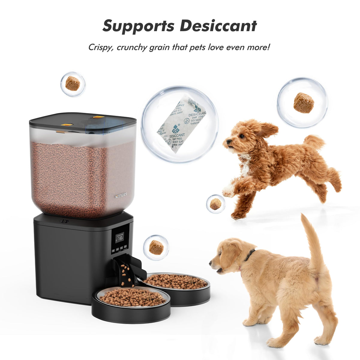 The Nityers 8L Dual-Tray Automatic Cat Feeder | House of Intel